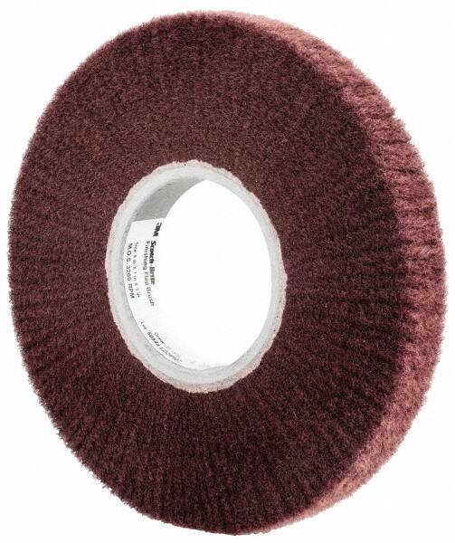 3M - 8" Diam Aluminum Oxide Finishing Flap Wheel - 3" Hole, 1" Wide, Density 3, Nonwoven, Very Fine Grade, 3,200 Max RPM - Americas Industrial Supply