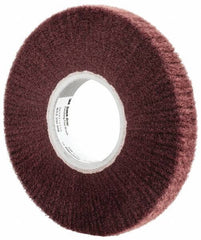 3M - 8" Diam Aluminum Oxide Finishing Flap Wheel - 3" Hole, 1" Wide, Density 3, Nonwoven, Very Fine Grade, 3,200 Max RPM - Americas Industrial Supply