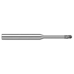 ‎3/64″ Dia. × 1/8″ Shank × 0.071″ DOC × 2-1/2″ OAL, CVD Diamond, Stub , 4 Flute, Ballnose End Mill - Exact Industrial Supply