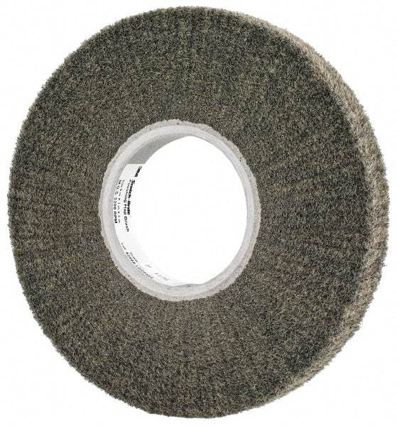 3M - 8" Diam Silicon Carbide Finishing Flap Wheel - 3" Hole, 1" Wide, Density 5, Nonwoven, Very Fine Grade, 3,200 Max RPM - Americas Industrial Supply