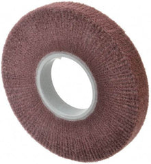 3M - 8" Diam Aluminum Oxide Finishing Flap Wheel - 3" Hole, 1" Wide, Density 7, Nonwoven, Fine Grade, 3,200 Max RPM - Americas Industrial Supply