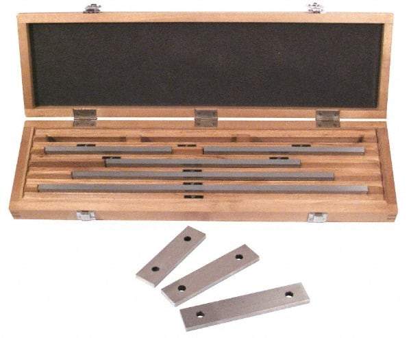 SPI - 8 Piece, 5 to 20", Grade 0, Steel Gage Block Set - Rectangular, 0.000007, 0.000008, 0.000009, 0.00001, 0.000012, 0.000014, 0.000016, 0.000018, 0.00002, 0.000024, 0.000028, 0.000036, 0.00004" Tolerance - Americas Industrial Supply