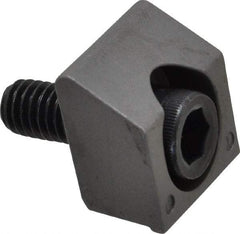 Mitee-Bite - 3/8-16 Screw Thread, 1" Wide x 1/4" High, Smooth Steel Standard Style Screw Mount Toe Clamp - 6,000 Lb Holding Force, 360" Lb Torque, 30 Lb Ft Torque, 23/32" Long Extension, 0.05" Throw, 4 Clamps in Package - Americas Industrial Supply