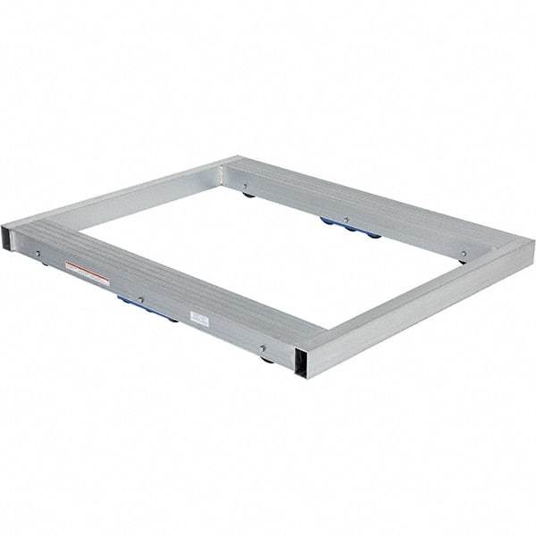 Vestil - 8,000 Lb Capacity Aluminum Pallet Dolly - 48" Long x 40" Wide x 4-1/4" High, 3" Wheels - Americas Industrial Supply