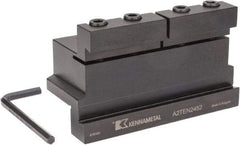 Kennametal - Tool Block Style A2TEN, 52mm Blade Height, 5.32" OAL, 80mm OAH, Indexable Cutoff Blade Tool Block - 1-1/2" Shank Height, 1-1/2" Shank Width, Reversible, Series A2 Cut-Off - Americas Industrial Supply