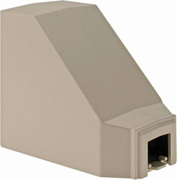 Hubbell Wiring Device-Kellems - 3.9 Inch Long x 2.29 Inch Wide x 3.31 Inch High, Raceway Fitting - White, For Use with Nonmetallic PlugTrak Raceways, PL1 LANTrak and PP1 PremiseTrak Latching Raceways - Americas Industrial Supply