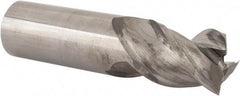 Niagara Cutter - 1", 1-1/4" LOC, 1" Shank Diam, 4" OAL, 3 Flute, Solid Carbide Square End Mill - Single End, Uncoated, Spiral Flute, 45° Helix, Centercutting, Right Hand Cut, Right Hand Flute, Series A345 - Americas Industrial Supply