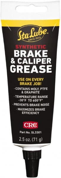 CRC - 2.5 oz Tube Synthetic High Temperature Grease - Black, High Temperature, 450°F Max Temp, NLGIG 2, - Americas Industrial Supply