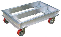Vestil - 2,000 Lb Capacity Aluminum Flush Open Frame Dolly - 36" Long x 21" Wide x 10" High, 5" Wheels - Americas Industrial Supply