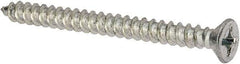 Value Collection - #12 Flat Head Phillips Sheet Metal Screw - Steel, 2-1/2" OAL, Grade 2 - Americas Industrial Supply