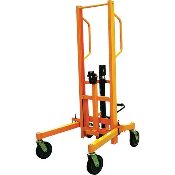Wesco Industrial Products - 880 Lb Load Capacity, 30 & 55 Gal Drum Truck - 54-3/4" Wide x 71-1/4" High, 4 Steel Wheels - Americas Industrial Supply