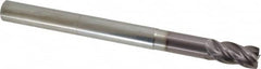 SGS - 1/2", 4 Flute, Single End, Solid Carbide, 0.03" Corner Radius End Mill - 6" OAL, Right Hand Flute, 1" LOC, Right Hand Cut, 2-1/4" Extended Reach - Americas Industrial Supply