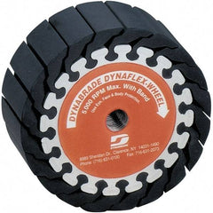 Dynabrade - 2" Wide x 5" Diam, Expander Wheel Spiral Band Drum - 5,000 RPM - Americas Industrial Supply