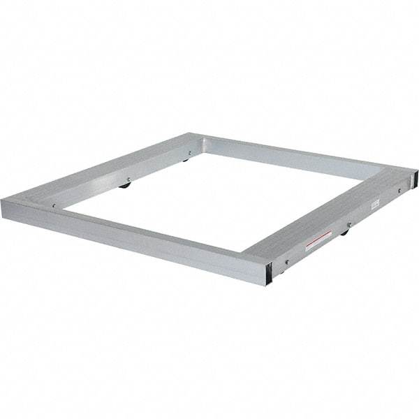 Vestil - 4,000 Lb Capacity Aluminum Pallet Dolly - 48" Long x 48" Wide x 4-1/4" High, 3" Wheels - Americas Industrial Supply