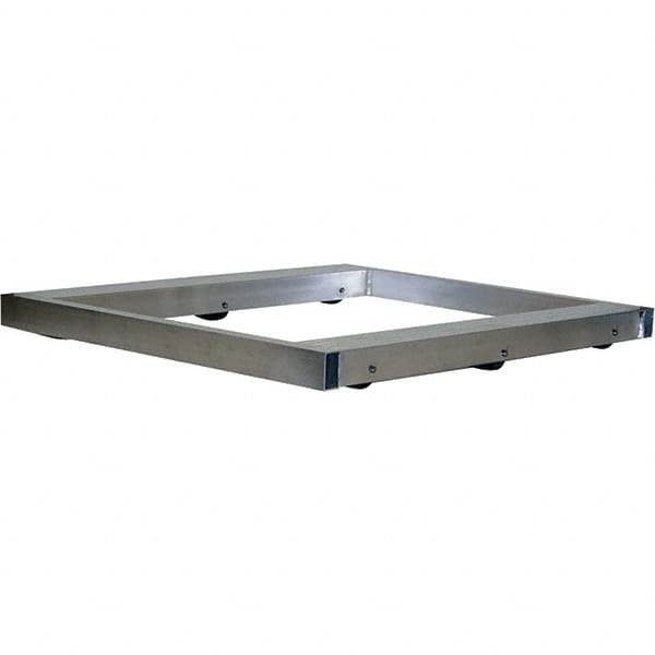 Vestil - 4,000 Lb Capacity Aluminum Pallet Dolly - 48" Long x 48" Wide x 4-1/4" High, 3" Wheels - Americas Industrial Supply