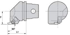 Kennametal - Insert Style NG 3L, 40mm Head Length, Left Hand Cut, Internal Modular Threading Cutting Unit Head - System Size KM32, 22mm Center to Cutting Edge, Series Top Notch - Americas Industrial Supply