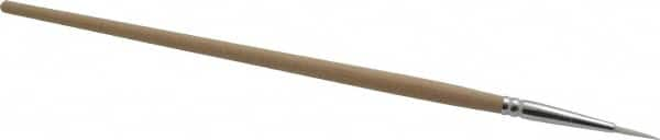 PRO-SOURCE - #2 Taklon Artist's Paint Brush - 3/32" Wide, 7/16" Bristle Length, 5-1/2" Wood Handle - Americas Industrial Supply