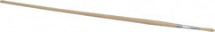 PRO-SOURCE - #2 Pig/Boar Artist's Paint Brush - 5/32" Wide, 3/4" Bristle Length, 9-1/2" Wood Handle - Americas Industrial Supply