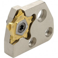 Iscar - 0.5 to 3.18mm Groove Width, Left Hand Cut, PCAD Indexable Grooving Blade - PENTA 24N-J, PENTA 24N-PF, PENTA 24R/L-J, PENTA 24R/L-Z Insert Style, Series Modular Grip & PentaCut - Americas Industrial Supply