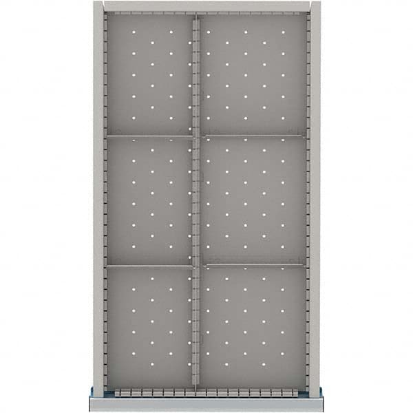 LISTA - 6-Compartment Drawer Divider Layout for 3.15" High Drawers - Americas Industrial Supply