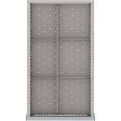 LISTA - 6-Compartment Drawer Divider Layout for 3.15" High Drawers - Americas Industrial Supply