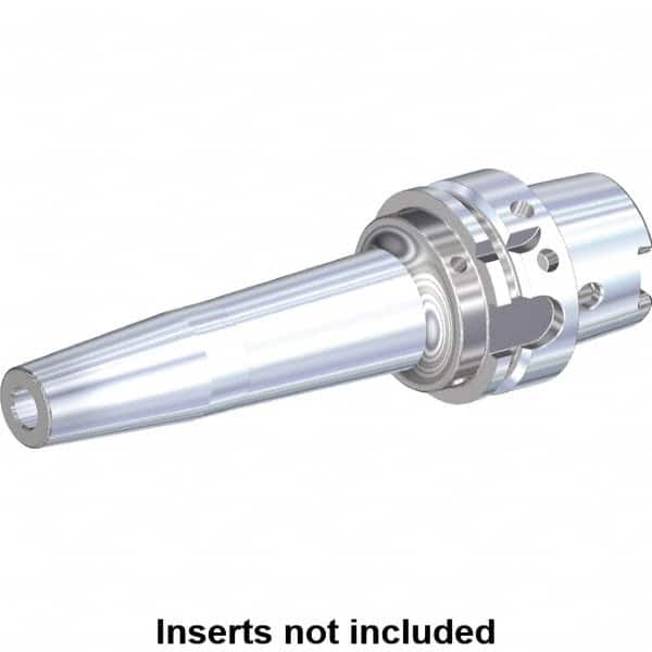Kennametal - 25mm Hole Diam, HSK63A Taper Shank Shrink Fit Tool Holder & Adapter - 160mm Projection, 44mm Nose Diam, 47mm Clamping Depth, 25,000 RPM, Through Coolant - Exact Industrial Supply