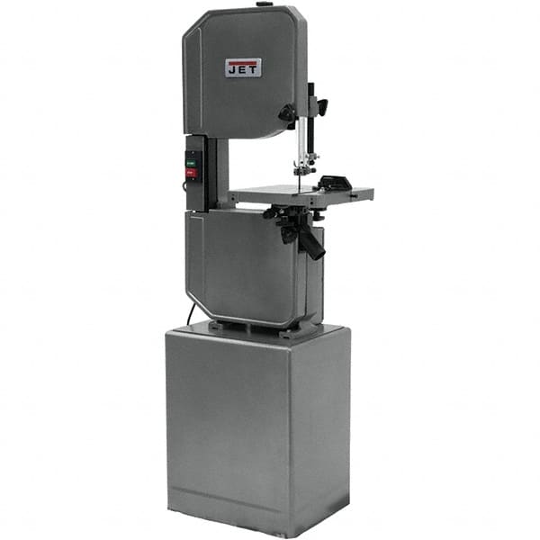 Jet - 13-1/2 Inch Throat Capacity, Variable Speed Pulley Vertical Bandsaw - 2600 (Wood), 90 to 340 (Metal) SFPM, 1 HP, Single Phase - Americas Industrial Supply