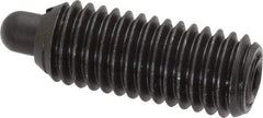 Vlier - 1/2-13, 1-1/4" Thread Length, 1/4" Plunger Projection, Steel Threaded Spring Plunger - 0.247 - 1/4" Max Plunger Diam, 1-1/4" Plunger Length, 6.6 Lb Init End Force, 17.4 Lb Final End Force - Americas Industrial Supply