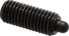 Vlier - 5/8-11, 1-1/2" Thread Length, 5/16" Plunger Projection, Steel Threaded Spring Plunger - 0.308 - 0.31" Max Plunger Diam, 1-1/2" Plunger Length, 10.5 Lb Init End Force, 25.5 Lb Final End Force - Americas Industrial Supply