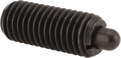 Vlier - 5/8-11, 1-1/2" Thread Length, 5/16" Plunger Projection, Steel Threaded Spring Plunger - 0.308 - 0.31" Max Plunger Diam, 1-1/2" Plunger Length, 10.5 Lb Init End Force, 25.5 Lb Final End Force - Americas Industrial Supply