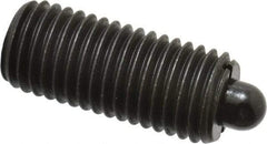 Vlier - 3/4-10, 1-3/4" Thread Length, 5/16" Plunger Projection, Steel Threaded Spring Plunger - 0.373 - 0.374" Max Plunger Diam, 1-3/4" Plunger Length, 6.7 Lb Init End Force, 37.3 Lb Final End Force - Americas Industrial Supply