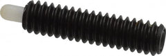 Vlier - 1/4-20, 1" Thread Length, 3/16" Plunger Projection, Steel Threaded Spring Plunger - 0.116 - 0.118" Max Plunger Diam, 1" Plunger Length, 3 Lb Init End Force, 13 Lb Final End Force - Americas Industrial Supply