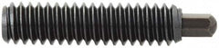 Vlier - 5/8-11, 1-1/2" Thread Length, 5/16" Plunger Projection, Steel Threaded Spring Plunger - 5/16 (Hex)" Max Plunger Diam, 1-1/2" Plunger Length, 10.5 Lb Init End Force, 25.5 Lb Final End Force, 5/16" Hex - Americas Industrial Supply