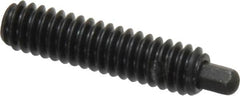 Vlier - 1/4-20, 1" Thread Length, 3/16" Plunger Projection, Steel Threaded Spring Plunger - 1/8 (Hex)" Max Plunger Diam, 1" Plunger Length, 3 Lb Init End Force, 13 Lb Final End Force, 1/8" Hex - Americas Industrial Supply