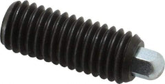 Vlier - 1/2-13, 1-1/4" Thread Length, 1/4" Plunger Projection, Steel Threaded Spring Plunger - 1/4 (Hex)" Max Plunger Diam, 1-1/4" Plunger Length, 2.7 Lb Init End Force, 9.3 Lb Final End Force, 1/4" Hex - Americas Industrial Supply