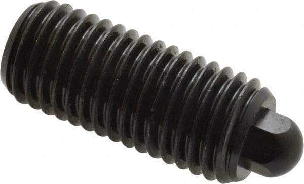 Vlier - 3/4-10, 1-3/4" Thread Length, 5/16" Plunger Projection, Steel Threaded Spring Plunger - 3/8 (Hex)" Max Plunger Diam, 1-3/4" Plunger Length, 6.7 Lb Init End Force, 37.3 Lb Final End Force, 3/8" Hex - Americas Industrial Supply