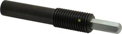 Vlier - 1-8, 2" Thread Length, 1-1/2" Plunger Projection, Steel Threaded Spring Plunger - 0.5000 (Hex)" Max Plunger Diam, Long, 7" Plunger Length, 4 Lb Init End Force, 31 Lb Final End Force, 0.5" Hex - Americas Industrial Supply