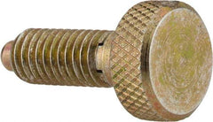 Gibraltar - M10x1.5, 3/4" Thread Length, 0.19" Max Plunger Diam, 1 Lb Init to 8 Lb Final End Force, Knob Handle Plunger - Knurled Knob, 0.95" Body Length, 3/4" Length Under Head/Shoulder, 0.236" Plunger Projection - Americas Industrial Supply