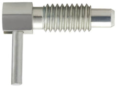 Gibraltar - 1/4-20, 1/2" Thread Length, 0.16" Plunger Diam, 0.12 Lb Init to 0.5 Lb Final End Force, Steel Locking L Handle Plunger - 3/4" Body Length, 1/2" Length Under Head, Locking Element, 0.2" Plunger Projection - Americas Industrial Supply