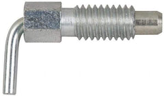 Vlier - 1/2-13, 0.85" Thread Length, 0.31" Plunger Diam, 0.5 Lb Init to 2 Lb Final End Force, Stainless Steel L Handle Plunger - 1-1/2" Body Length, 1" Length Under Head, 0.4" Plunger Projection - Americas Industrial Supply