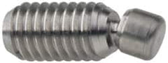 Vlier - 1/2-13, 2" OAL, Stainless Steel, Swivel Pad - Stainless Pad, 0.4" Pad Diam, 1-11/16" Thread Length, 7.5° Swivel Angle, 1/4" Hex Key - Americas Industrial Supply