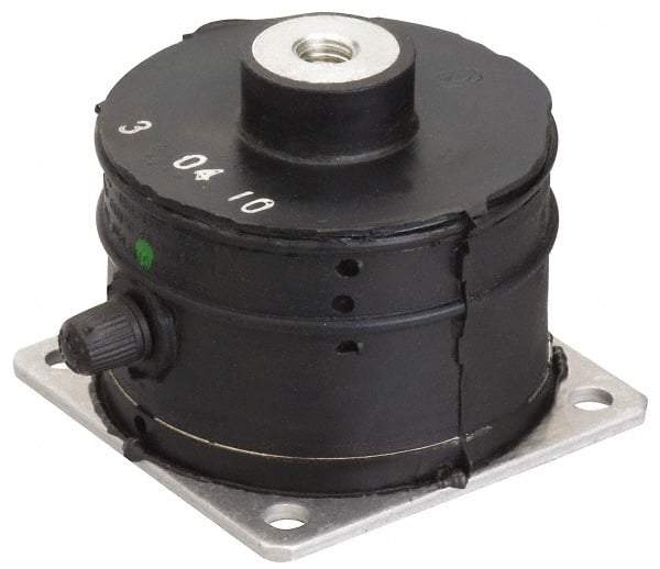 Barrymount - 5/8-11 Bolt Thread, 13-1/2" Wide Stud Mount Leveling Pad & Mount - 4,800 Max Lb Capacity, 13.31" Base Diam - Americas Industrial Supply