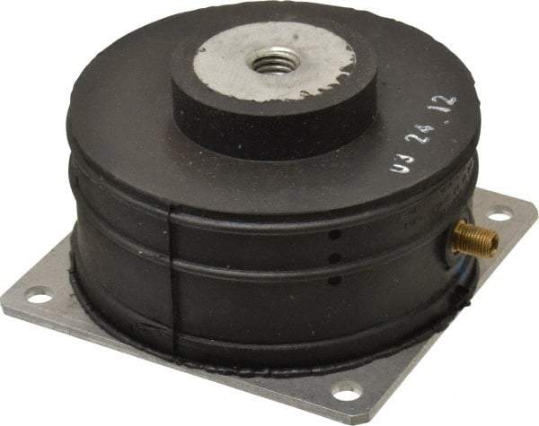 Barrymount - 1/2-13 Bolt Thread, 4.19" Wide Stud Mount Leveling Pad & Mount - 300 Max Lb Capacity, 4.14" Base Diam - Americas Industrial Supply