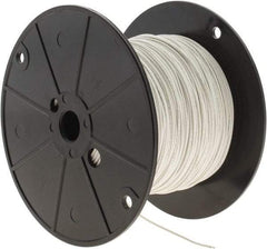 Alpha Wire - 22 AWG, 7 Strand, 305 m OAL, Tinned Copper Hook Up Wire - White PVC Jacket, 0.062" Diam - Americas Industrial Supply