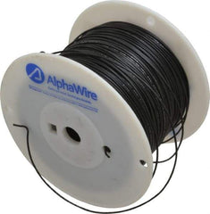 Alpha Wire - 20 AWG, 10 Strand, 305 m OAL, Tinned Copper Hook Up Wire - Black PVC Jacket, 0.069" Diam - Americas Industrial Supply