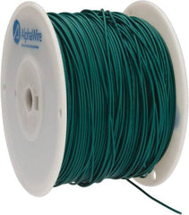 Alpha Wire - 18 AWG, 16 Strand, 305 m OAL, Tinned Copper Hook Up Wire - Green PVC Jacket, 0.079" Diam - Americas Industrial Supply