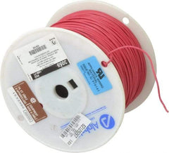 Alpha Wire - 18 AWG, 16 Strand, 305 m OAL, Tinned Copper Hook Up Wire - Red PVC Jacket, 0.079" Diam - Americas Industrial Supply