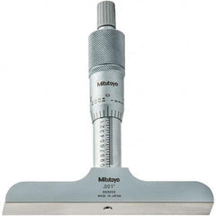 Mitutoyo - Mechanical Depth Micrometers Minimum Measurement (Inch): 0 Minimum Measurement (Decimal Inch): 0 - Americas Industrial Supply