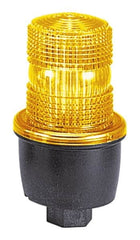 Federal Signal Corp - 12 to 48 VDC, 4X NEMA Rated, Strobe Tube, Green, Low Profile Mini Strobe Light - 65 to 95 Flashes per min, 1/2 Inch Pipe, 3-1/8 Inch Diameter, 5.7 Inch High, IP66 Ingress Rating, Pipe Mount - Americas Industrial Supply