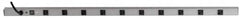 Wiremold - 10 Outlets, 120 Volts, 20 Amps, 15' Cord, Power Outlet Strip - Rack Mount, L5-20P NEMA Configuration, cULus, UL Listed File 1449 - Americas Industrial Supply